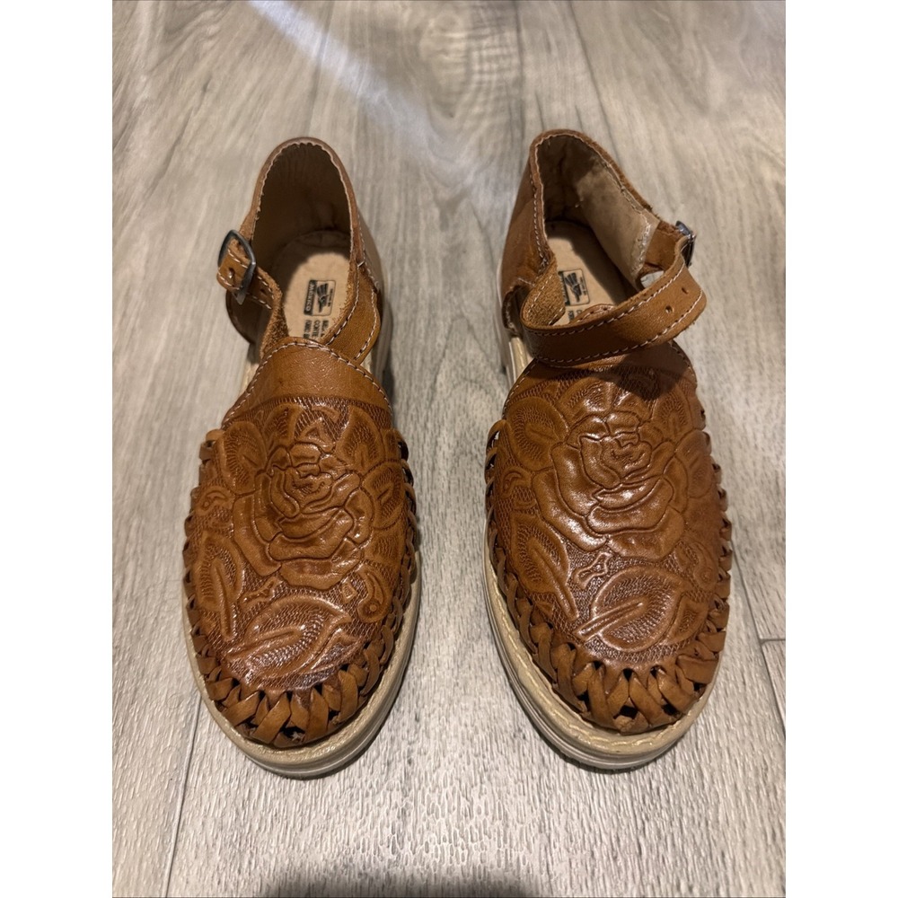 Ladies Genuine Authentic Mexican Leather Closed Toe Sz 6